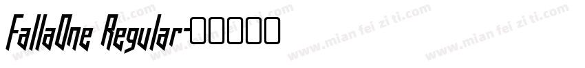 FallaOne Regular字体转换